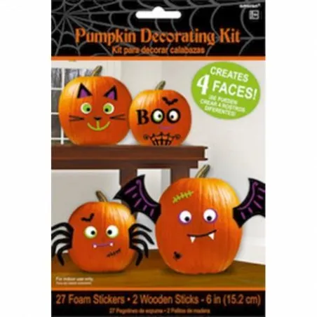 ZESTAW DO DEKORACJI DYNI NA HALLOWEEN 29 ELEMENTÓW