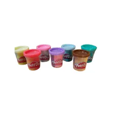 TRZYKOLOROWA CIASTOLINA 7 SZTUK PLAY DOH 3+