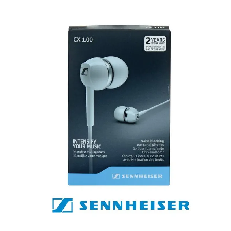 SŁUCHAWKI DOKANAŁOWE SENNHEISER CX 1.00 BIAŁE