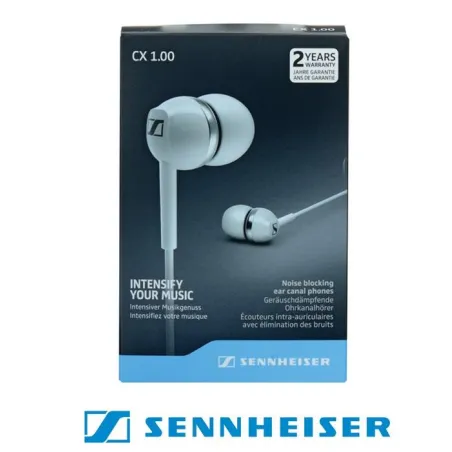 SŁUCHAWKI DOKANAŁOWE SENNHEISER CX 1.00 BIAŁE