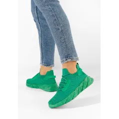 BUTY SPORTOWE NA GRUBEJ PODESZWIE ZIELONE ROZMIAR 40