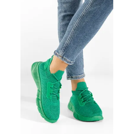 Buty Sportowe Na Grubej Podeszwie Zielone Rozmiar 40