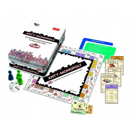 ANTY-MONOPOLY. ZARZĄDZANIE NIERUCHOMOŚCIAMI NA MIARĘ XXI WIEKU STRATEGICZNA GRA PLANSZOWA 8+