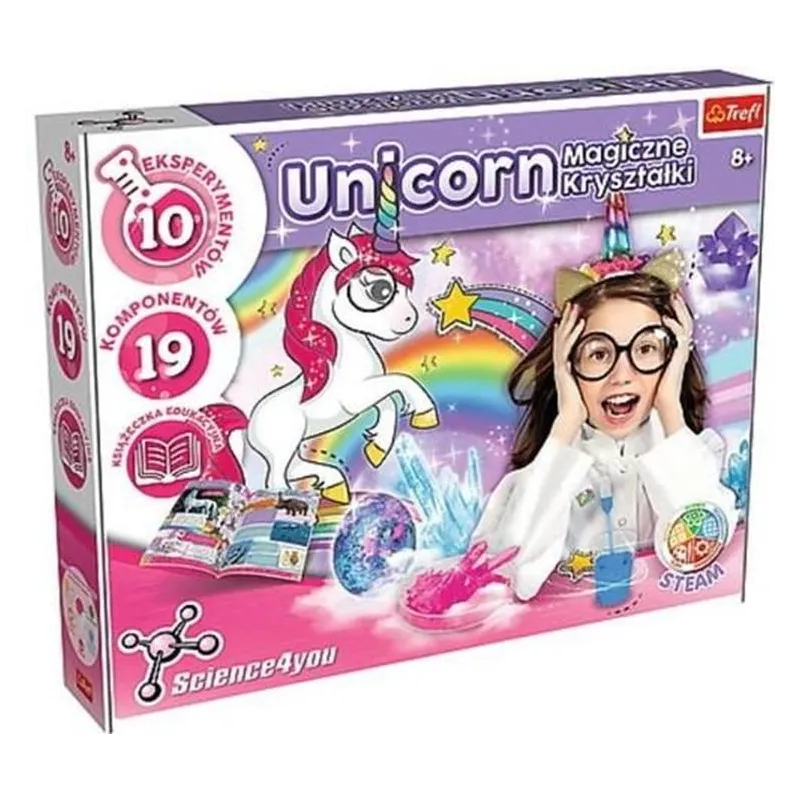 UNICORN MAGICZNE KRYSZTAŁY. KREATYWNY ZESTAW EDUKACYJNY 8+