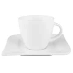 KOMPLET KAWOWY Z PORCELANY 12 ELEMENTÓW AMBITION FALA II GATUNEK