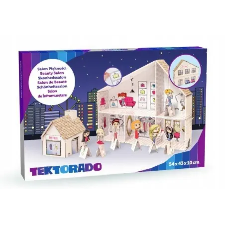 Salon Piękności Domek Kartonowy I Figurki Tektorado 3+ Salon Piękności Domek Kartonowy I Figurki Tektorado 3+