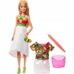 Lalka Barbie Zestaw Z Ubraniami Do Kolorowania 5+