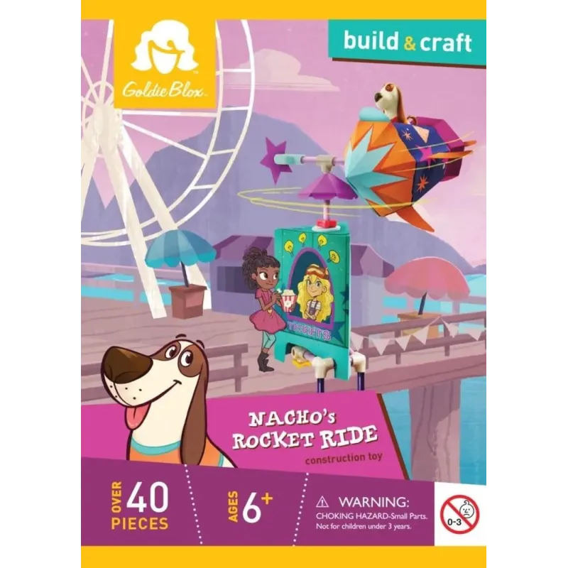 ODLOTOWA RAKIETA PIESKA NACHO GOLDIEBLOX ZESTAW KREATYWNY 6+