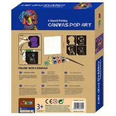 CANVAS POP ART PIES MALOWANIE SZABLONOWE ZESTAW KREATYWNY 5+