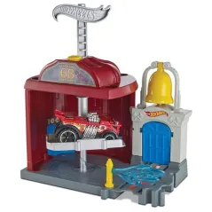 Odjazdowa Remiza Strażacka Zestaw Hot Wheels 4+