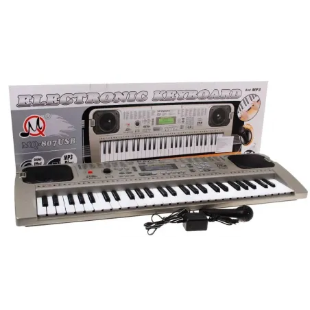 ORGANY KEYBOARD MP3 USB LCD DO NAUKI GRY MQ-807