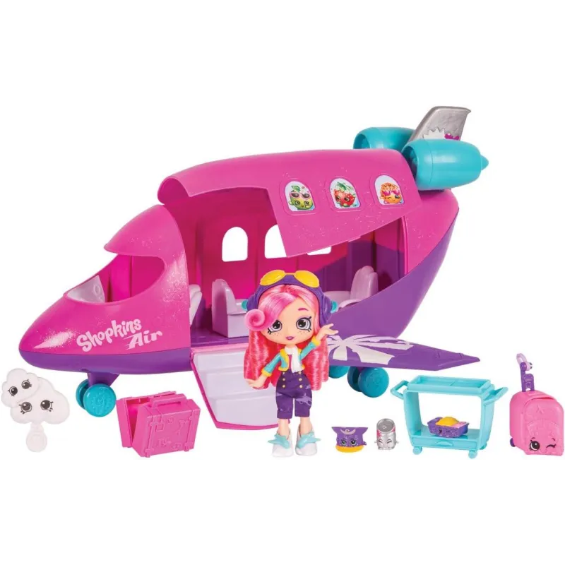 LALKA SHOPKINS ŚWIATOWE WAKACJE SAMOLOT SKYANNY MOOSE 5+