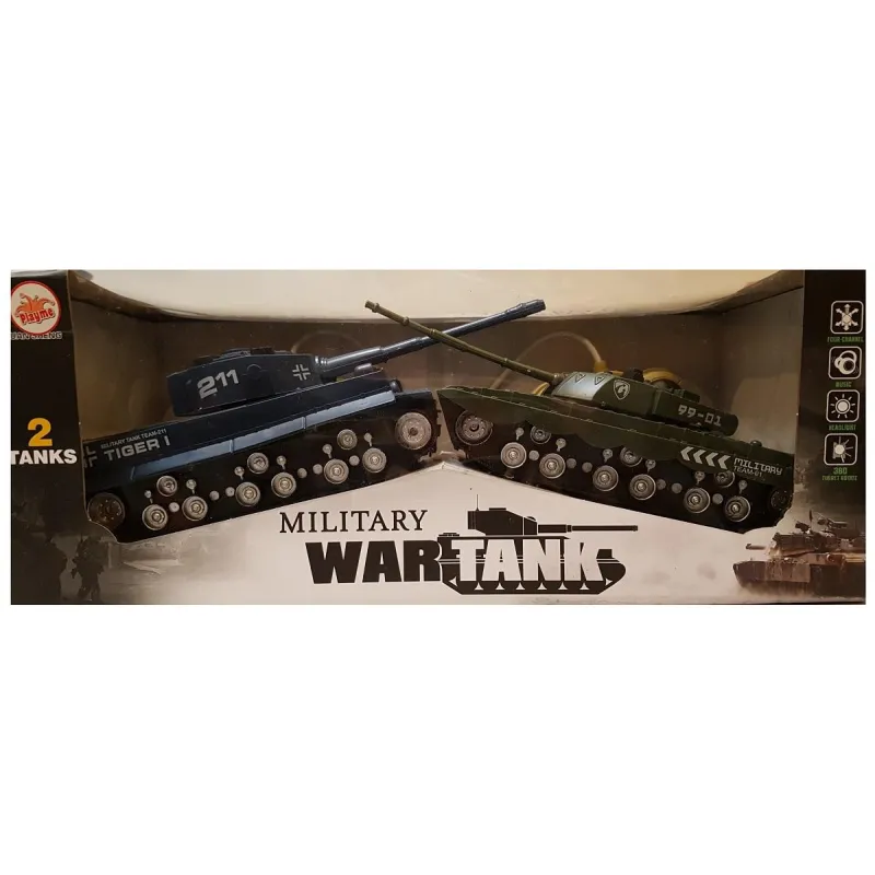 DWA CZOŁGI TIGER I TYP 99 ZDALNIE STEROWANE 3+