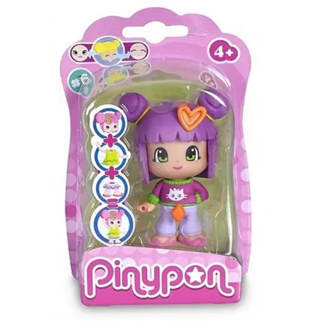 DZIEWCZYNKA Z FIOLETOWYMI WŁOSAMI MINIFIGURKA PINYPON 4+