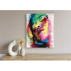 KOLOROWY PORTRET MALOWANIE PO NUMERACH ZESTAW KREATYWNY 40X50 CM