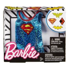 LŚNIĄCY TOP SUPER WOMAN DLA LALKI BARBIE 3+