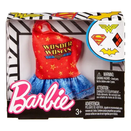 TOP Z FALBANĄ WONDER WOMAN DLA LALKI BARBIE 3+