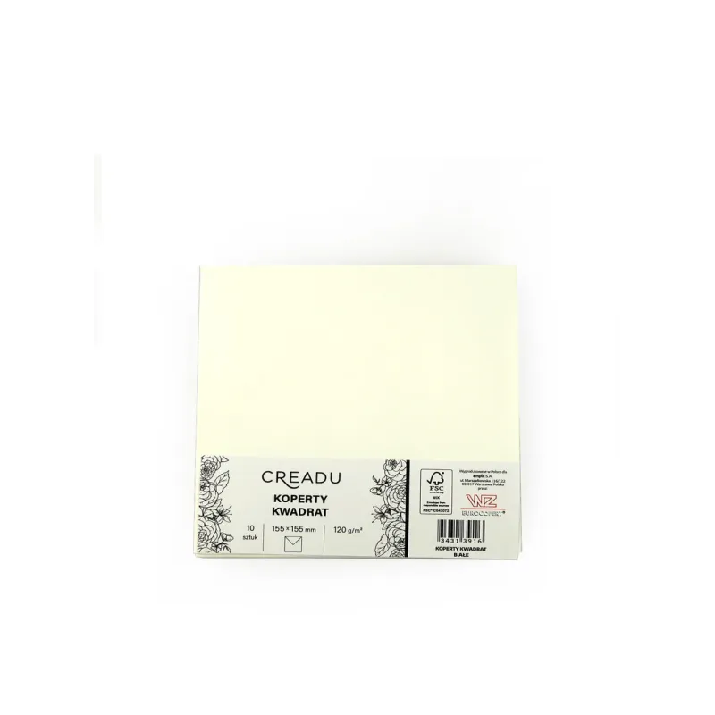 KOPERTY KWADRATOWE 10 SZT. 15.5 X 15.5 CM