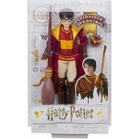 LALKA FIGURKA HARRY POTTER QUIDDITCH ZESTAW Z MIOTŁĄ 3+