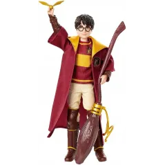 LALKA FIGURKA HARRY POTTER QUIDDITCH ZESTAW Z MIOTŁĄ 3+