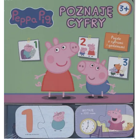 Świnka Peppa Poznaje Cyfry Puzzle Z Cyframi I Godzinami 3+