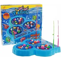 GO! GO! FISHING ŁOWIENIE RYBEK GRA ZRĘCZNOŚCIOWA NIEBIESKA 3+