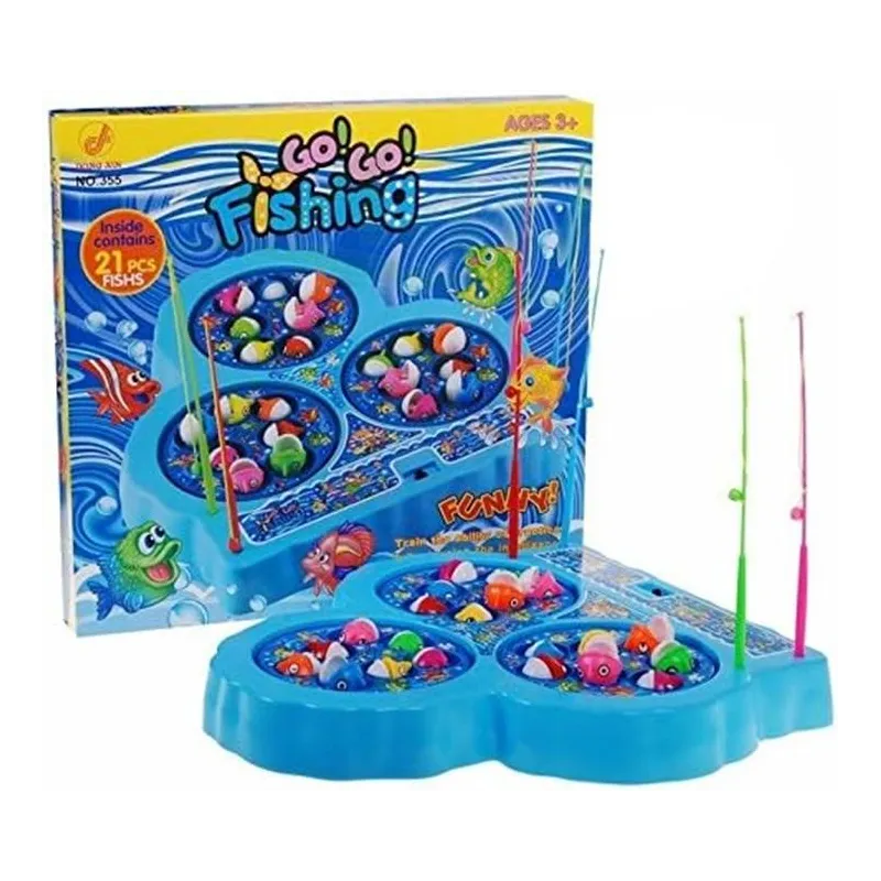 GO! GO! FISHING ŁOWIENIE RYBEK GRA ZRĘCZNOŚCIOWA NIEBIESKA 3+