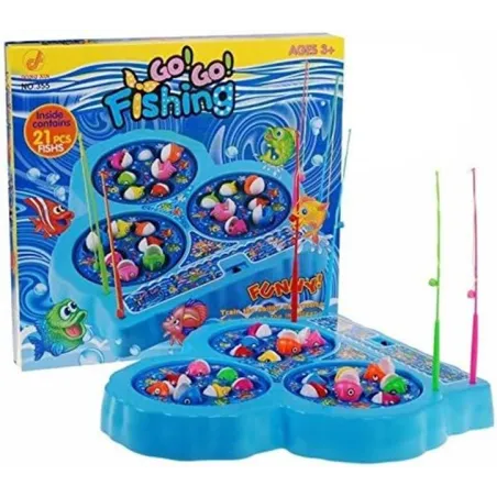 GO! GO! FISHING ŁOWIENIE RYBEK GRA ZRĘCZNOŚCIOWA NIEBIESKA 3+
