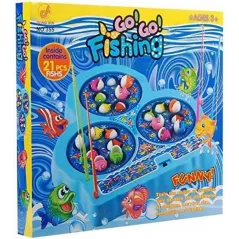 Go! Go! Fishing Łowienie Rybek Gra Zręcznościowa Niebieska 3+