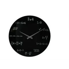 ZEGAR ŚCIENNY GENIUSZA CZARNY 36 CM