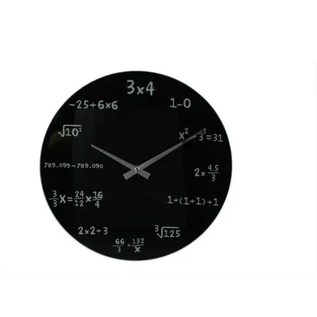 ZEGAR ŚCIENNY GENIUSZA CZARNY 36 CM