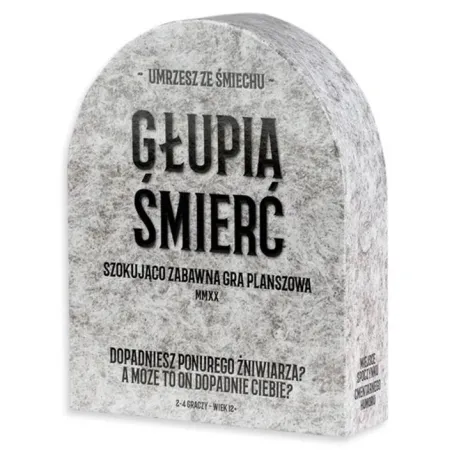GŁUPIA ŚMIERĆ SZOKUJĄCO ZABAWNA GRA PLANSZOWA 12+