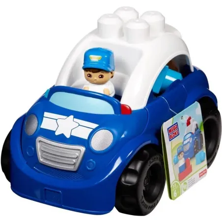SAMOCHÓD POLICYJNY AUTO Z KLOCKAMI MEGA BLOKS 1+
