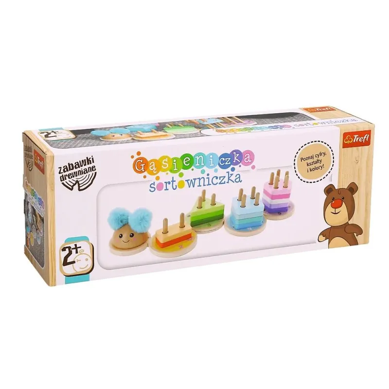 GĄSIENICZKA SORTOWNICZKA DREWNIANA 2+