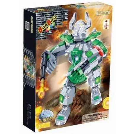 KLOCKI ROBOT BEAST FIGHTER NEROS 215 ELEMENTÓW 5+