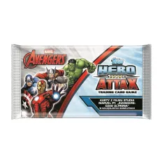 MARVEL AVENGERS HERO ATTAX SASZETKA Z 5 KARTAMI KOLEKCJONERSKIMI Z FILMU 3+