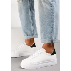 BIAŁO-CZARNE SNEAKERSY ROZMIAR 37