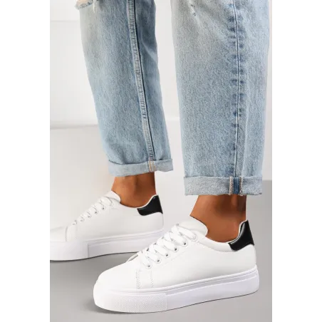 BIAŁO-CZARNE SNEAKERSY ROZMIAR 37