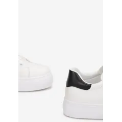 Biało-Czarne Sneakersy Rozmiar 37