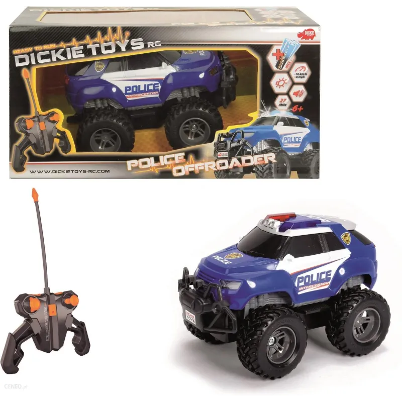 SAMOCHÓD POLICYJNY OFFROADER ZDALNIE STEROWANY 19 CM6+