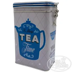 PUSZKA TEA RETRO METALOWA Z KLIPSEM