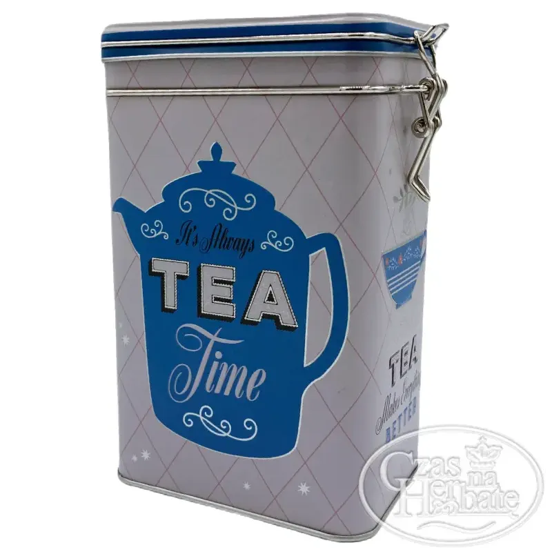 PUSZKA TEA RETRO METALOWA Z KLIPSEM