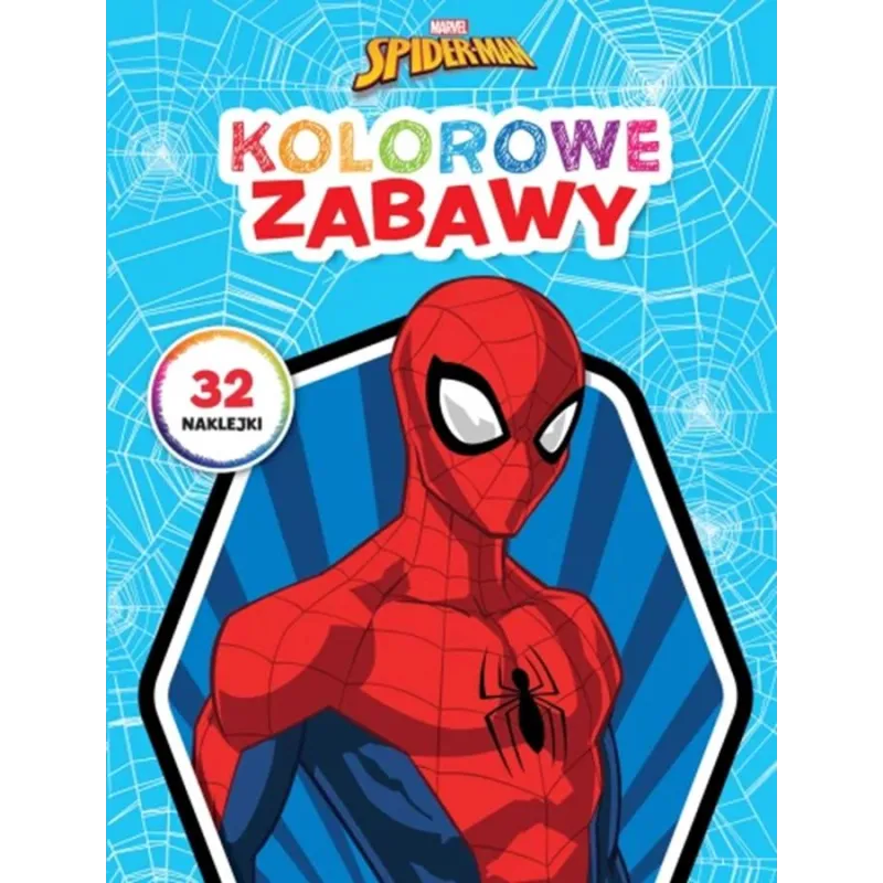 MARVEL SPIDER-MAN KOLOROWE ZABAWY. KOLOROWANKA Z NAKLEJKAMI MARVEL SPIDER-MAN KOLOROWE ZABAWY. KOLOROWANKA Z NAKLEJKAMI