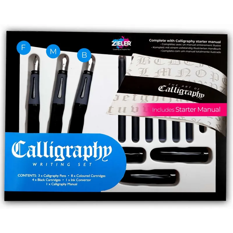 ZESTAW DO KALIGRAFII PIÓRA CALLIGRAPHY 17 ELEMENTÓW