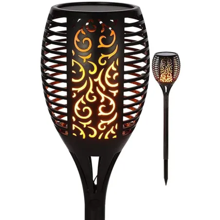 POCHODNIA SOLARNA TAŃCZĄCE PŁOMYKI 36 LED 12 X 12 X 78 CM SASKA GARDEN