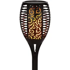 POCHODNIA SOLARNA TAŃCZĄCE PŁOMYKI 36 LED 12 X 12 X 78 CM SASKA GARDEN