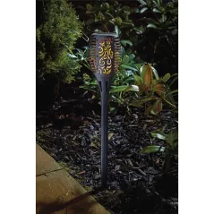 POCHODNIA SOLARNA TAŃCZĄCE PŁOMYKI 36 LED 12 X 12 X 78 CM SASKA GARDEN