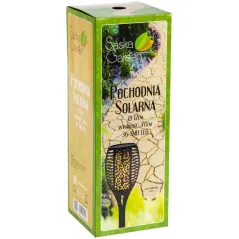 POCHODNIA SOLARNA TAŃCZĄCE PŁOMYKI 36 LED 12 X 12 X 78 CM SASKA GARDEN