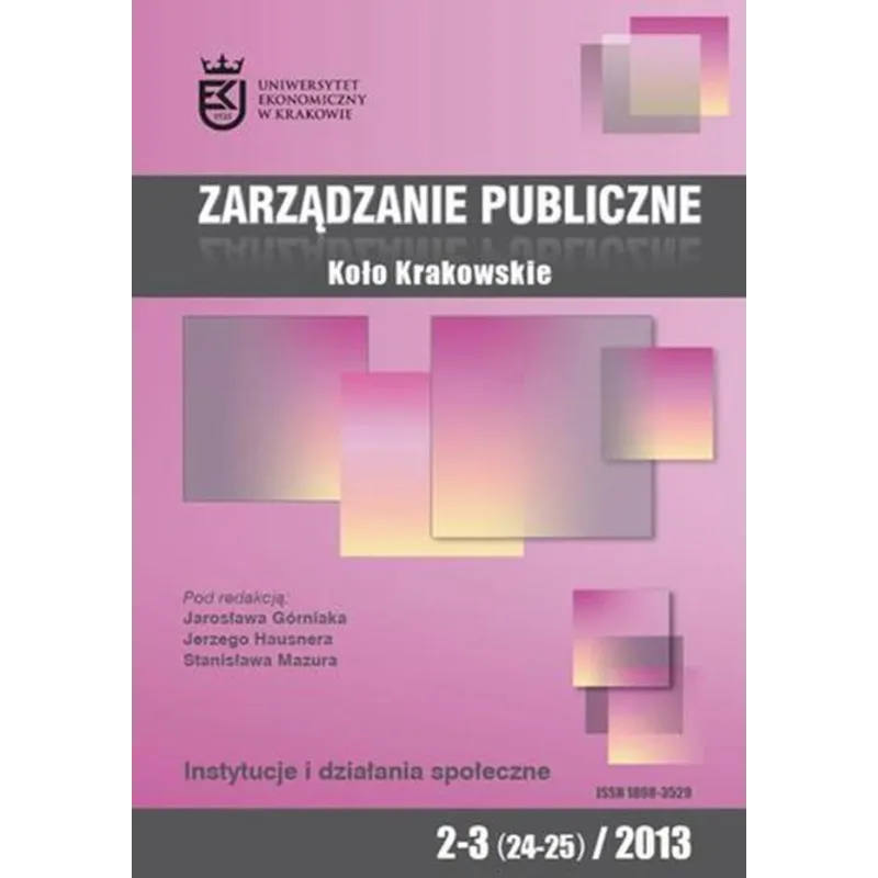 ZARZĄDZANIE PUBLICZNE 2-3 2013