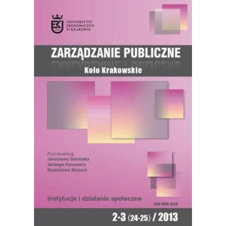 ZARZĄDZANIE PUBLICZNE 2-3 2013